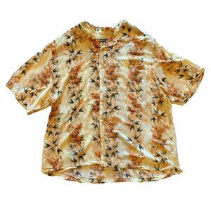 NWOT fPuritan 2XL Hawaiian Floral Shirt Rayon Summer Light Short Sleeve Cruise